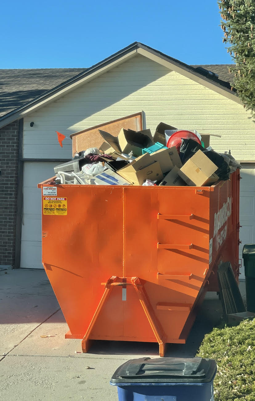 Not all materials are allowed in a residential dumpster